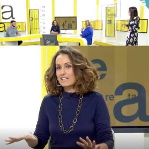 Foto de Libertad Culebras en la TV